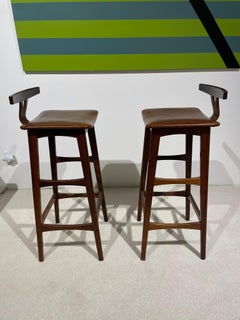 Pair of Rosewood Bar Stools 1950
