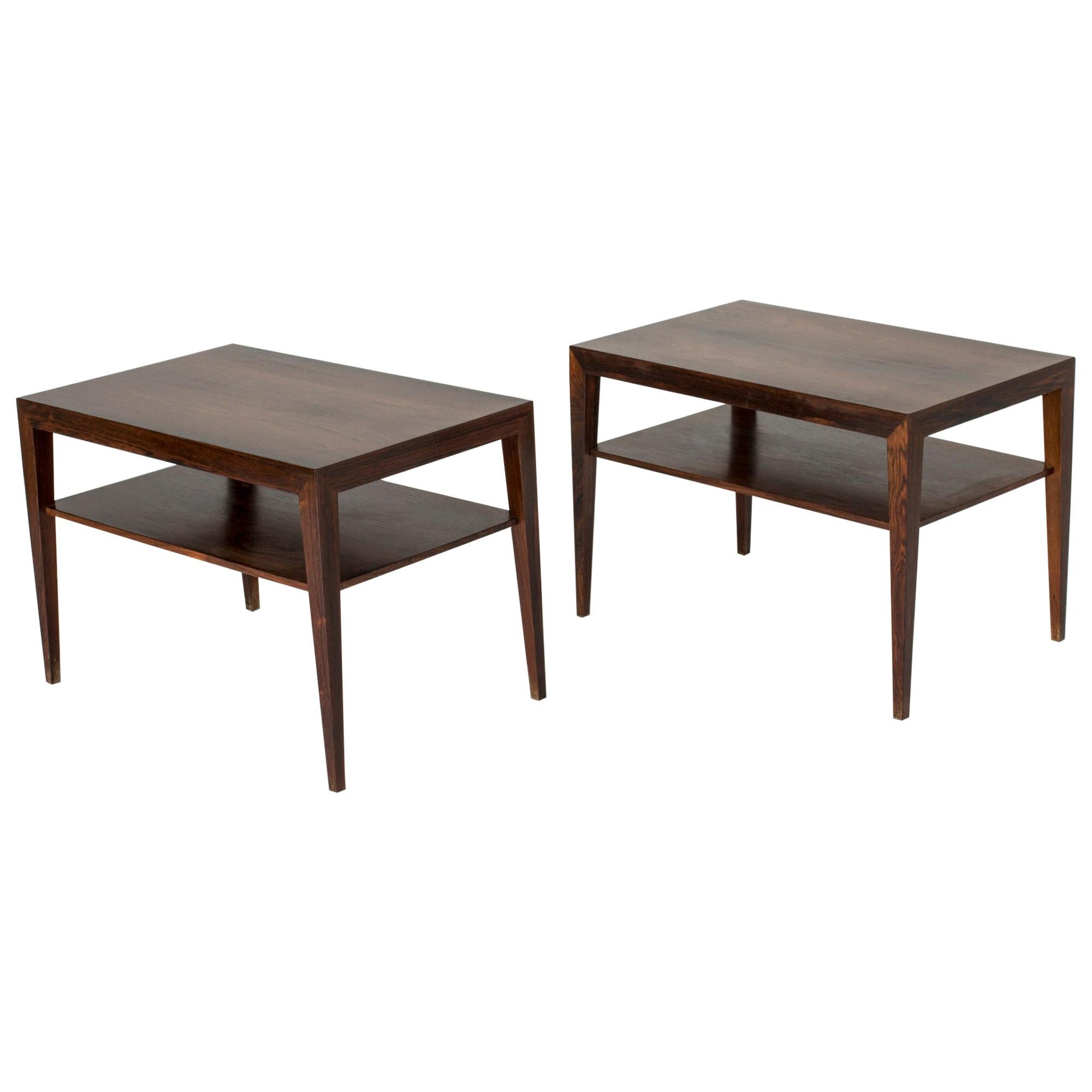 Pair of Rosewood Bedside Tables by Severin Hansen