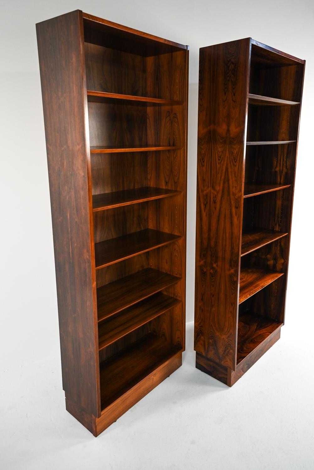 Pair of Rosewood Bookcases by Gunni Omann for Omann Jun, c. 1960's 7