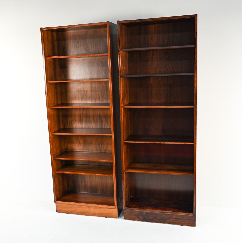 Danish Pair of Rosewood Bookcases by Gunni Omann for Omann Jun, c. 1960's