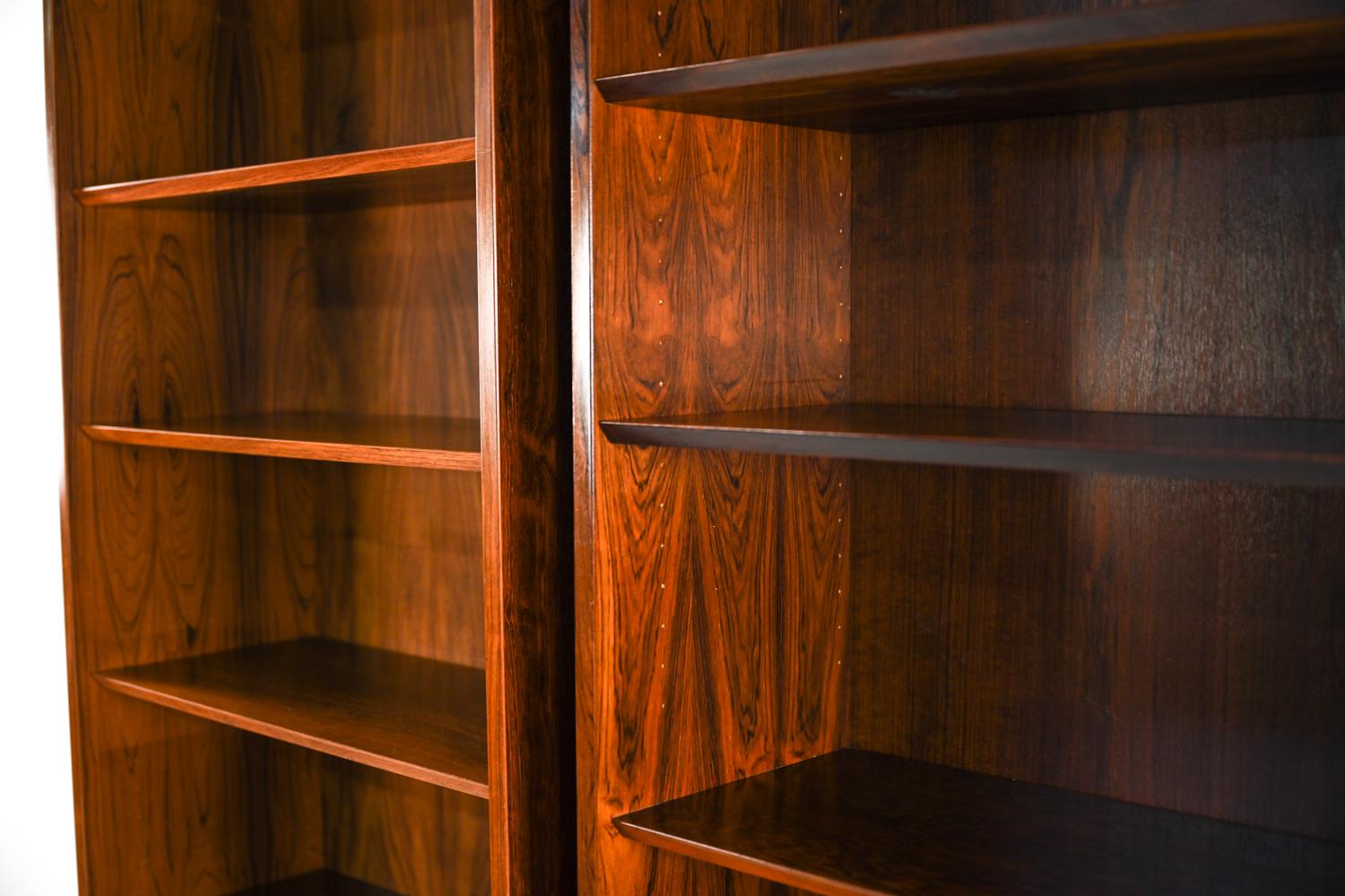 20th Century Pair of Rosewood Bookcases by Gunni Omann for Omann Jun, c. 1960's