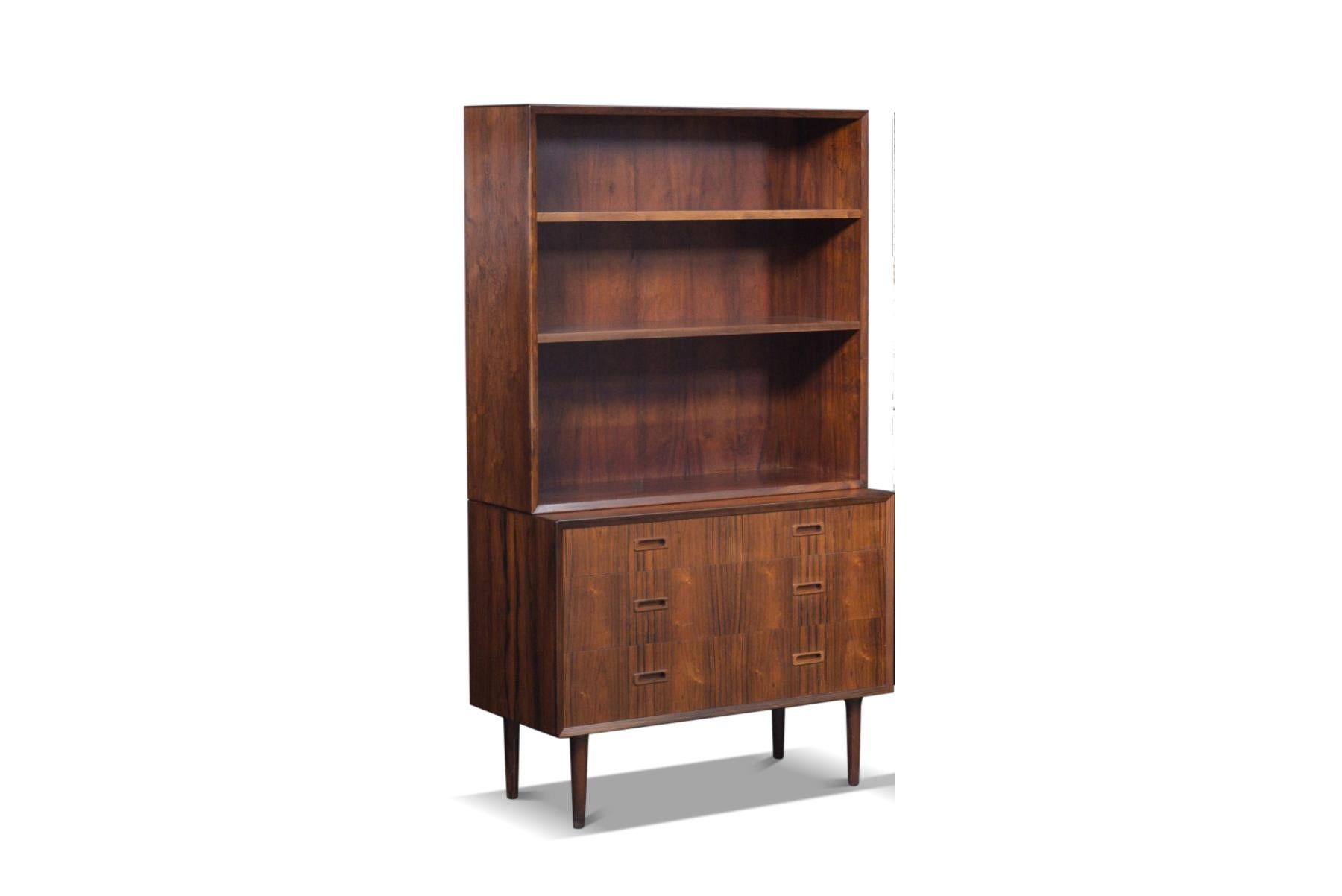 Brasilianische palisanderholzkommode mit bücherregal by Lyby Møbler