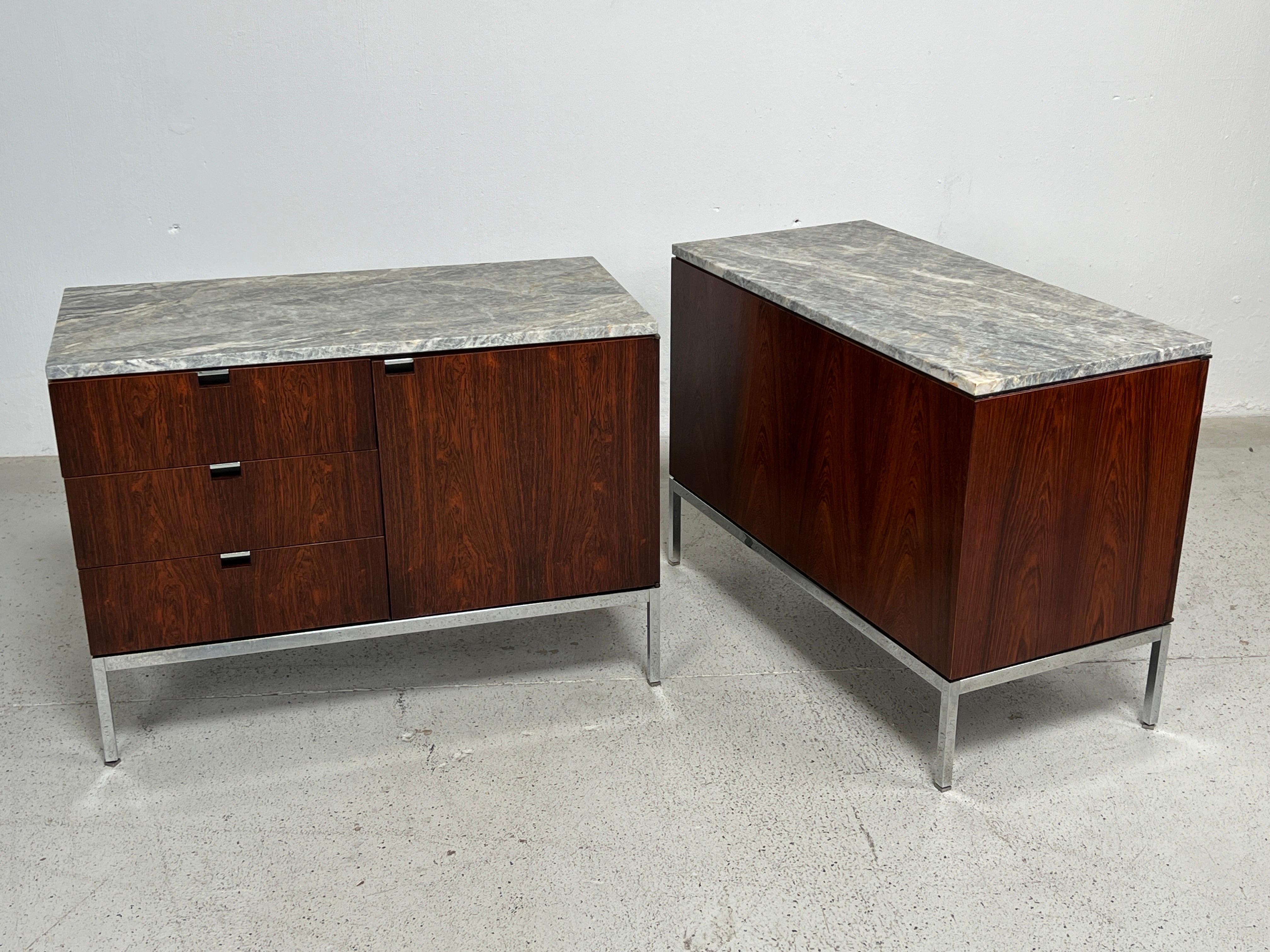 Pair of Rosewood Cabinets by Florence Knoll for Knoll  For Sale 10