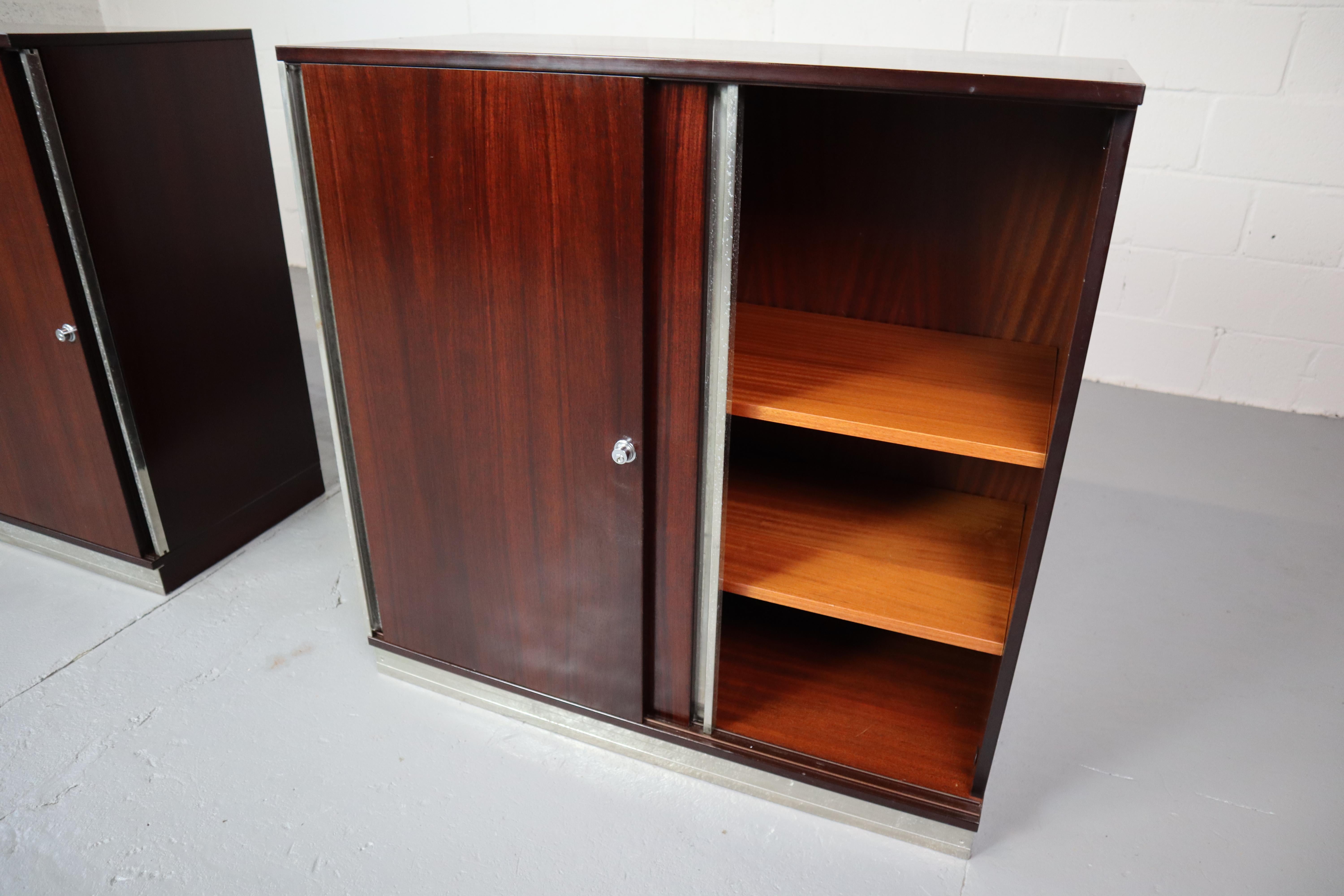 Pair of Rosewood Cabinets by Ico and Luisa Parisi for Mim Roma Italy, 1958 5