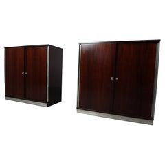 Pair of Rosewood Cabinets by Ico and Luisa Parisi for Mim Roma Italy, 1958