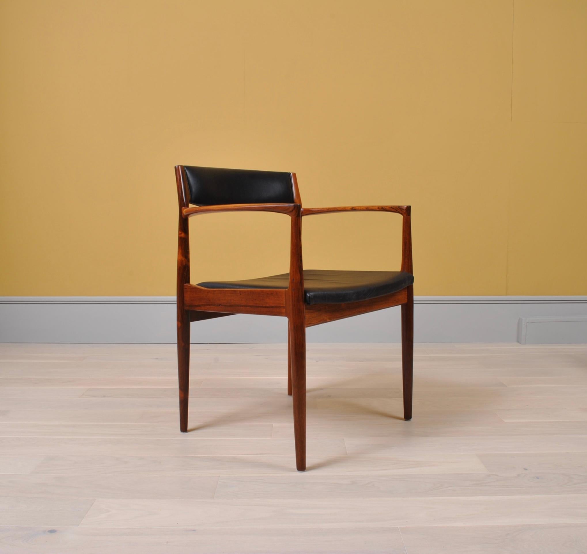 Pair of Rosewood Chairs by Henry W Klein 7