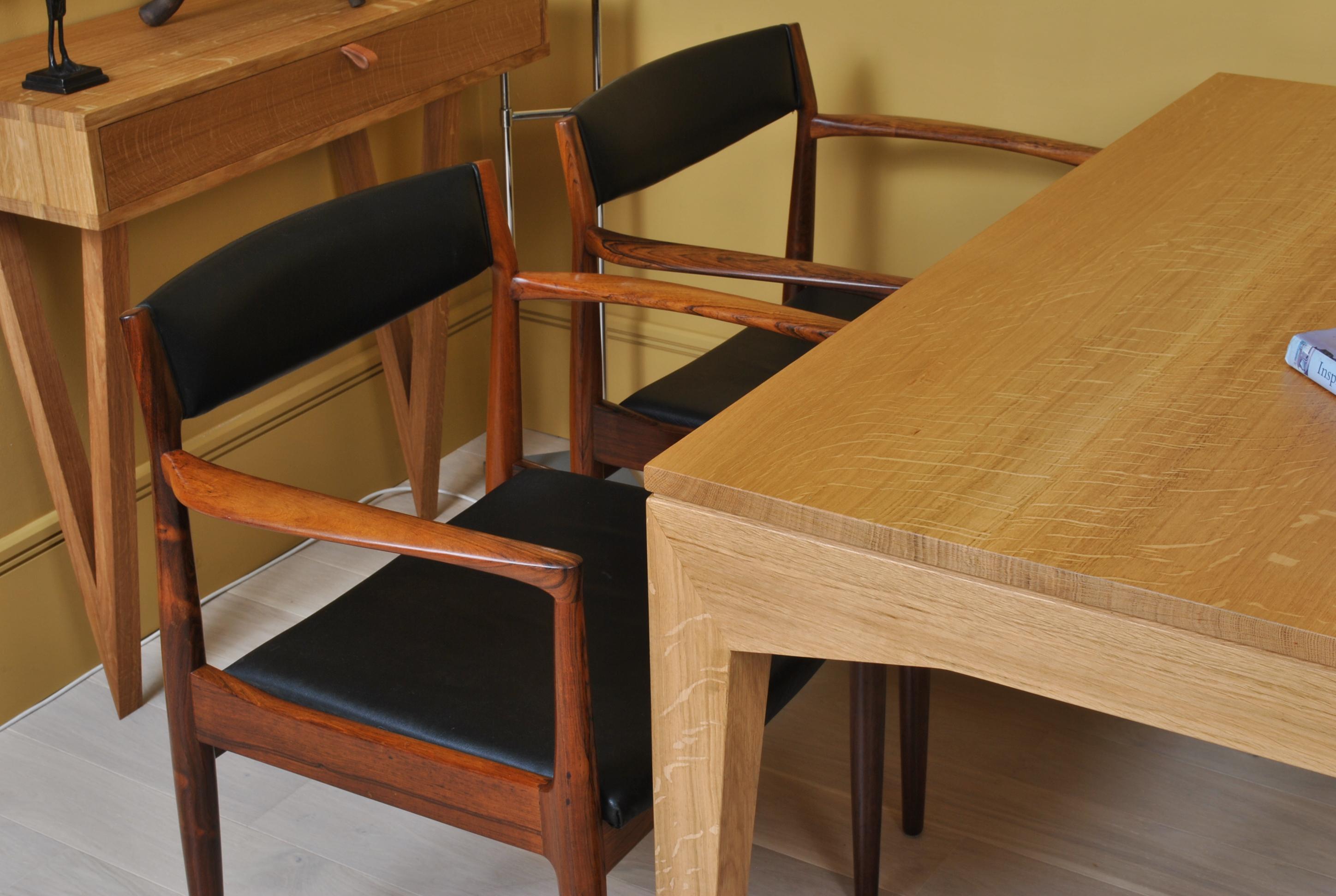 Pair of Rosewood Chairs by Henry W Klein 4