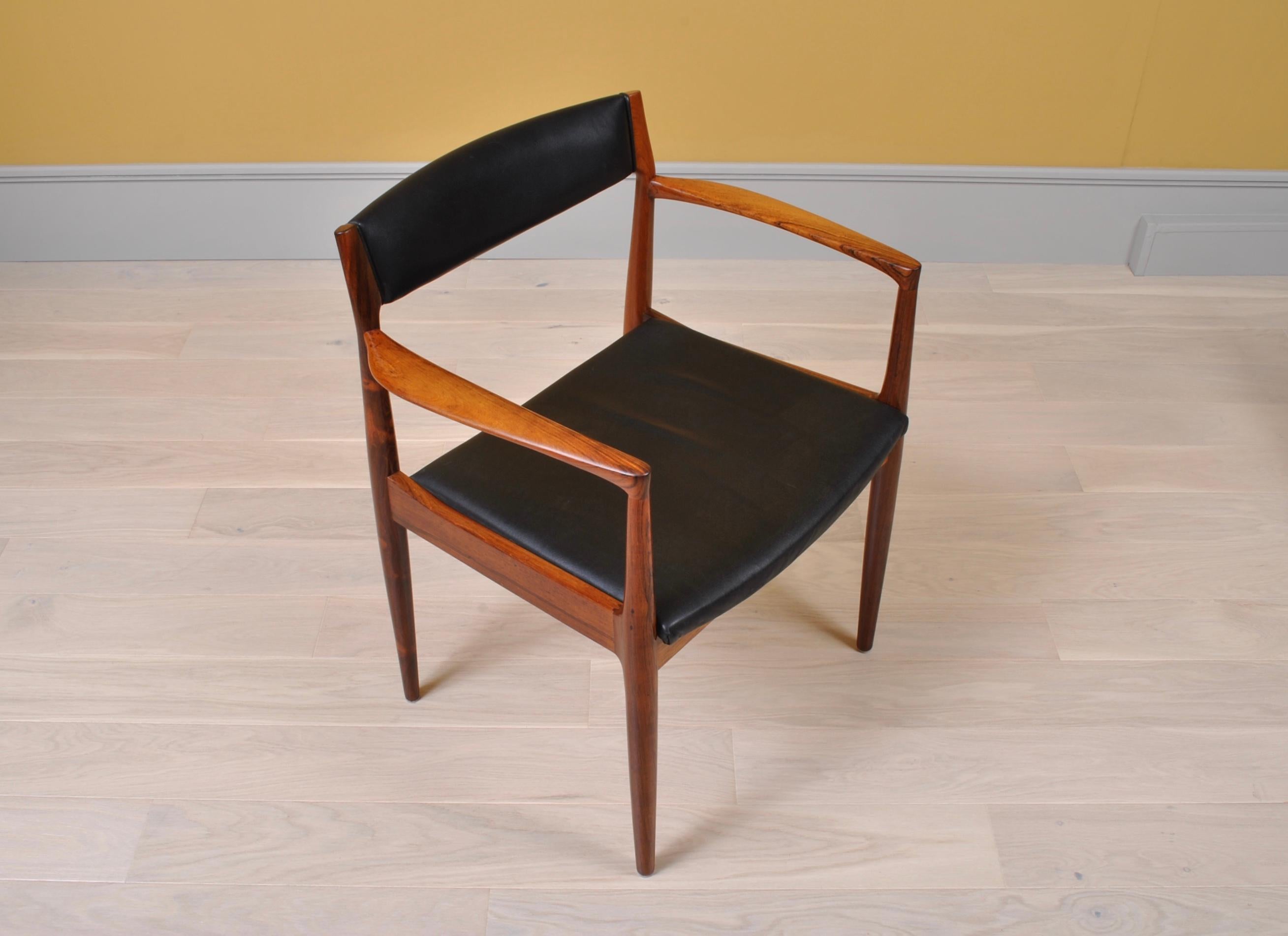 Pair of Rosewood Chairs by Henry W Klein 8