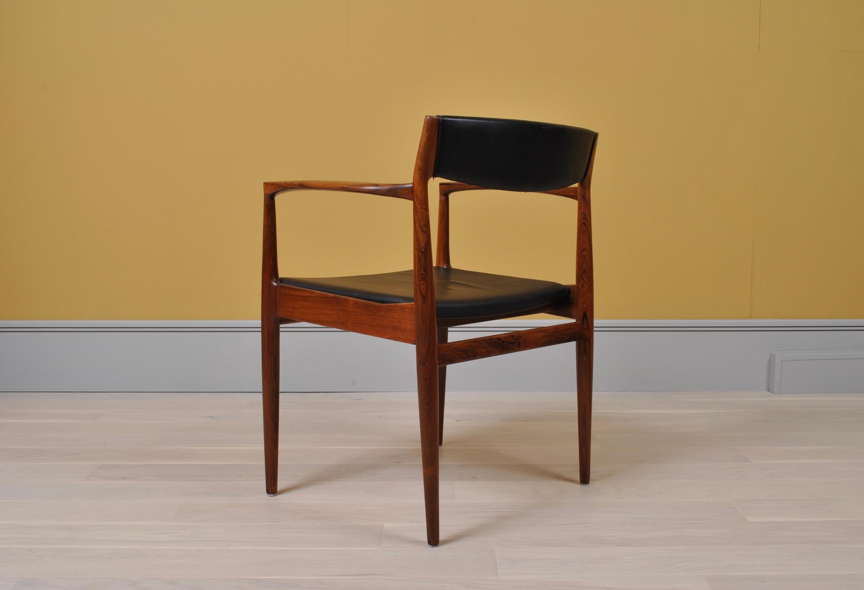 Pair of Rosewood Chairs by Henry W Klein In Good Condition In London, GB