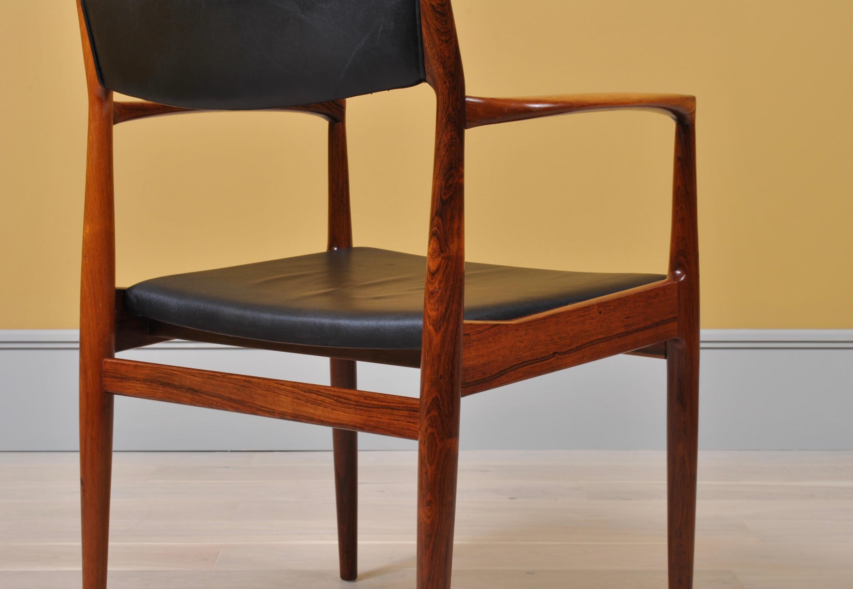 Pair of Rosewood Chairs by Henry W Klein 5