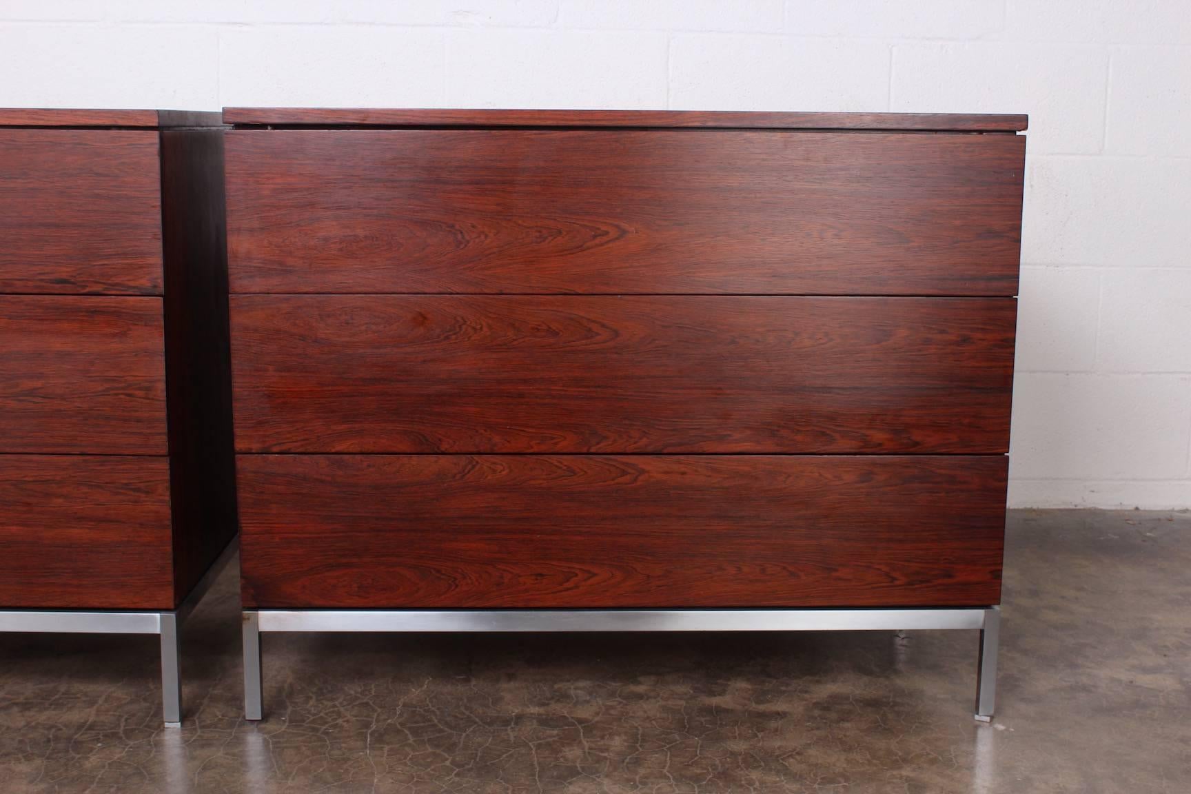 Pair of Rosewood Chests by Florence Knoll 1