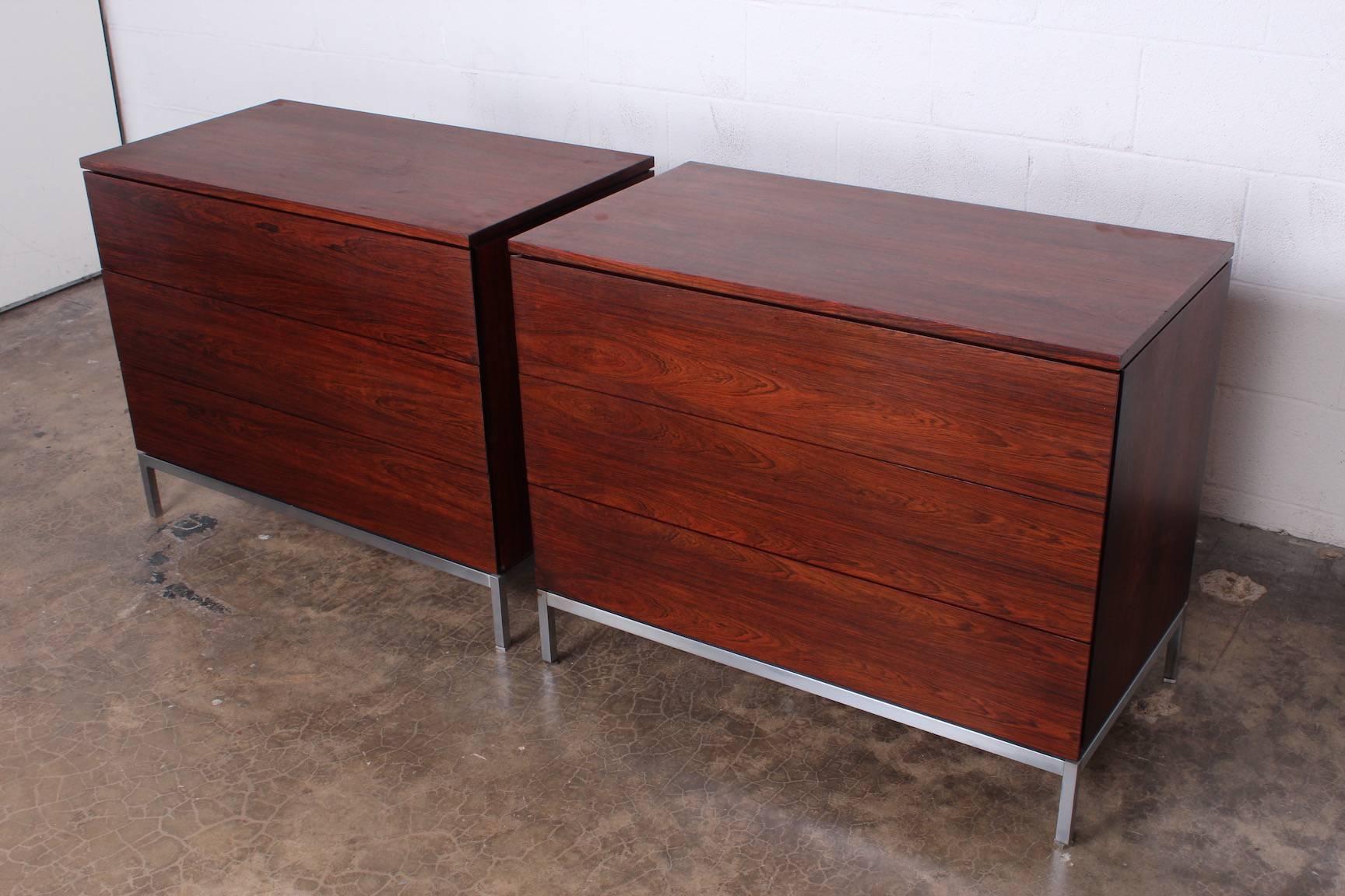 Pair of Rosewood Chests by Florence Knoll 2
