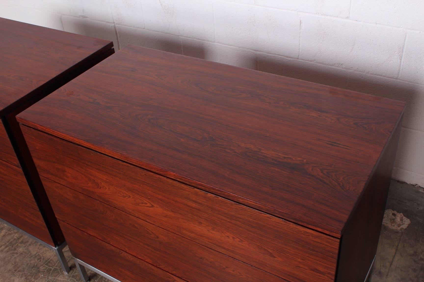 Pair of Rosewood Chests by Florence Knoll 3