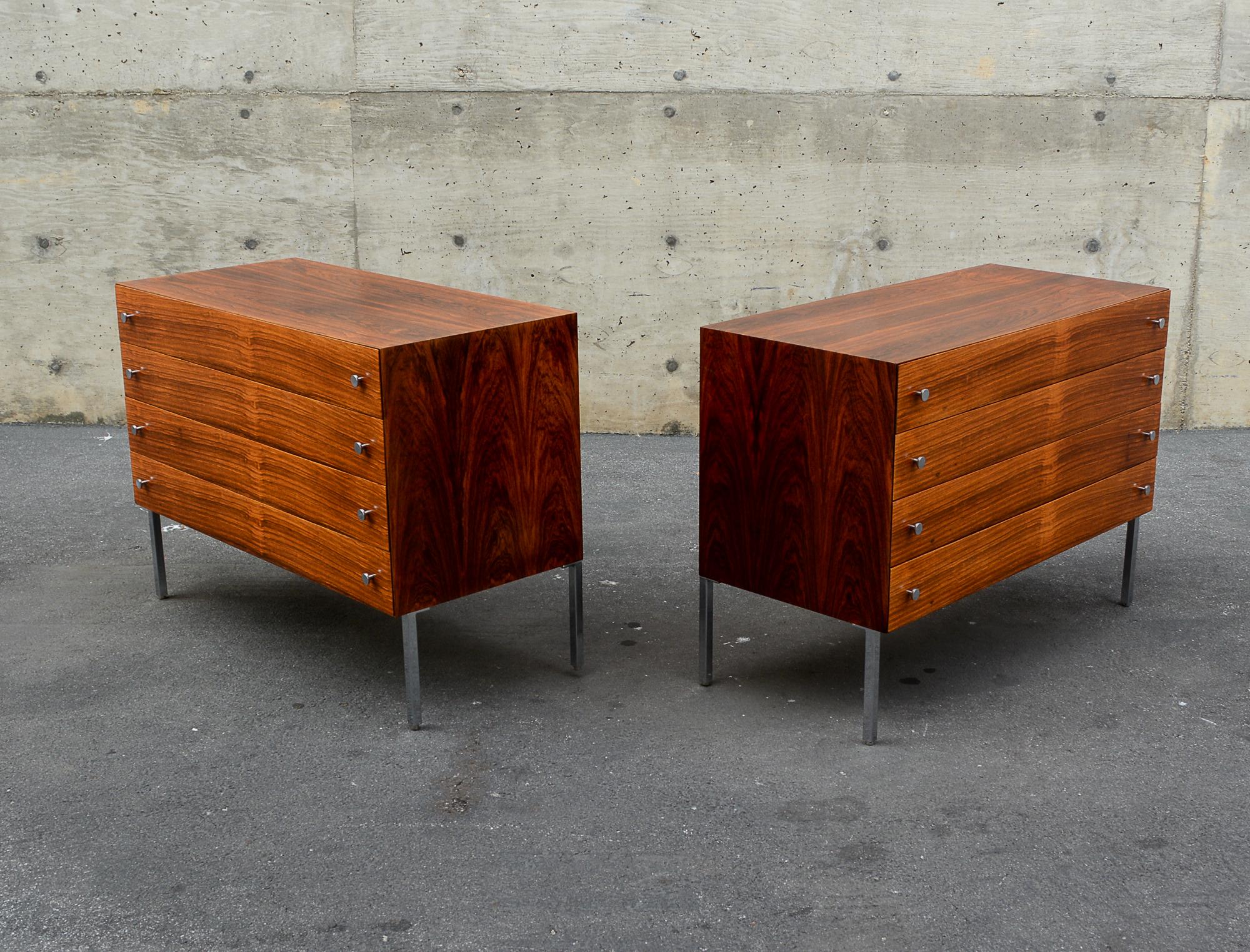 Pair of Rosewood Chests by Poul Norreklit for Sigurd Hansen im Angebot 8