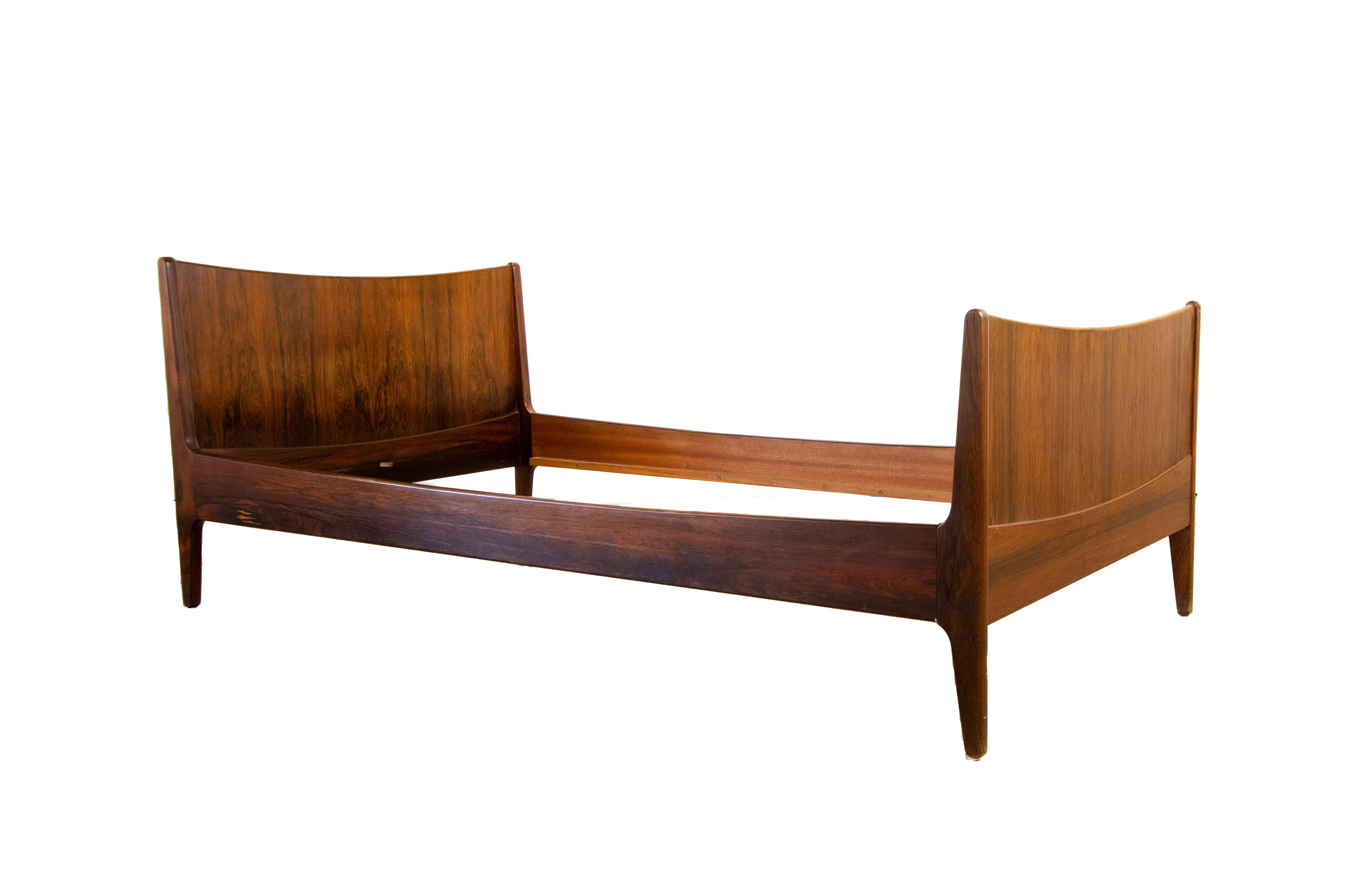 Danish Pair of Rosewood Daybed/twin Beds designed by Harbo Solvsten by Illums Bolighus