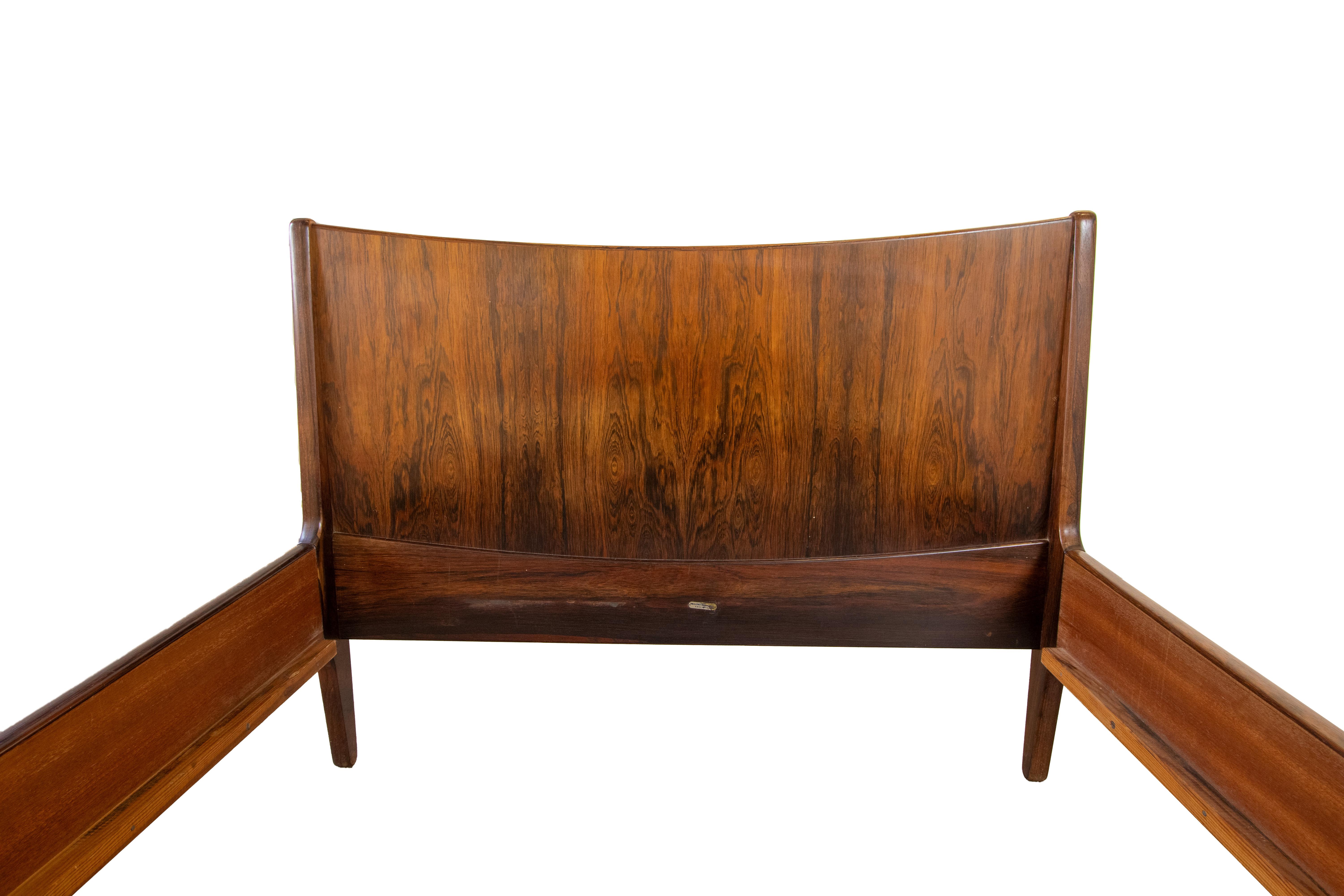 Pair of Rosewood Daybed/twin Beds designed by Harbo Solvsten by Illums Bolighus 1