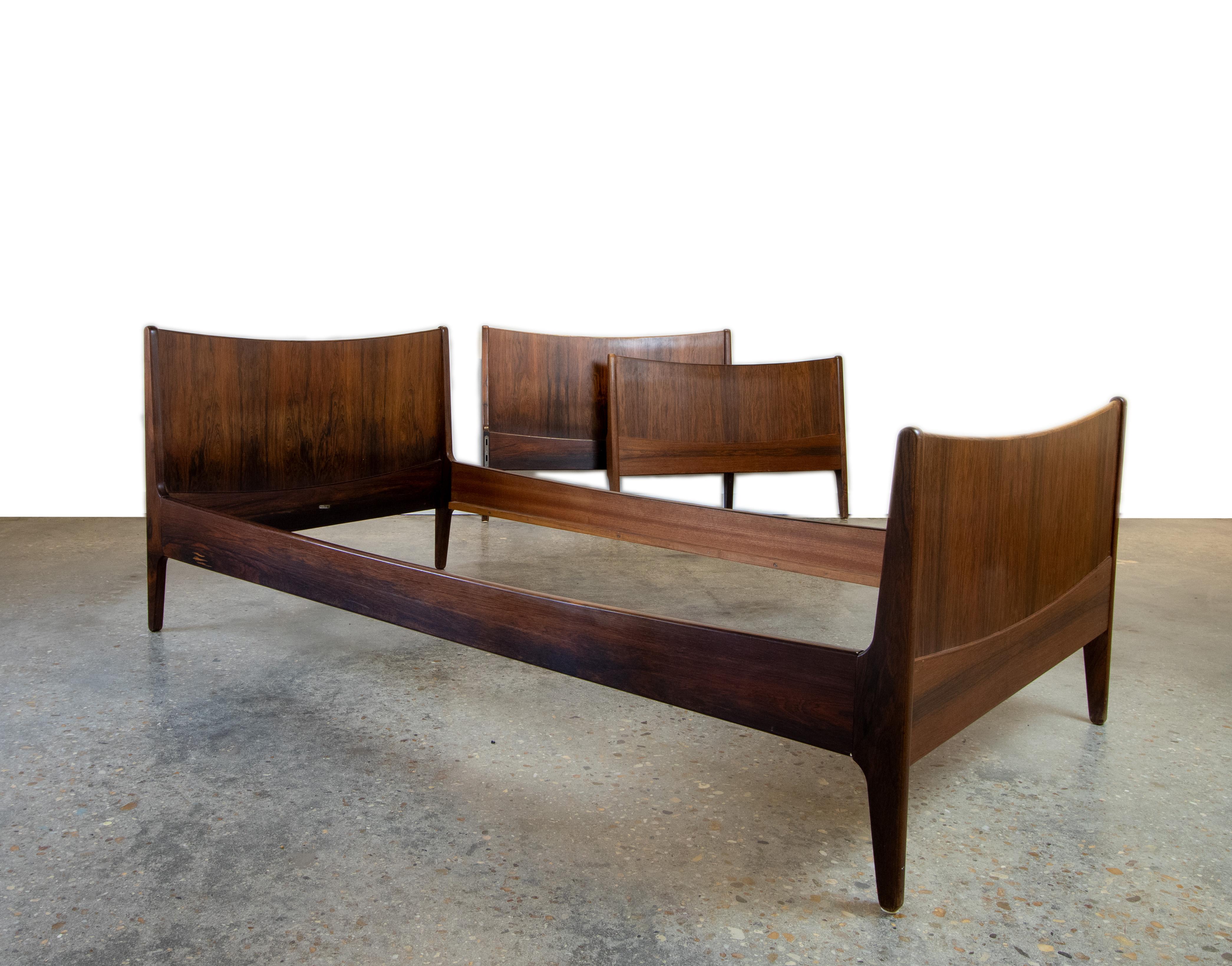 Pair of Rosewood Daybed/twin Beds designed by Harbo Solvsten by Illums Bolighus 2