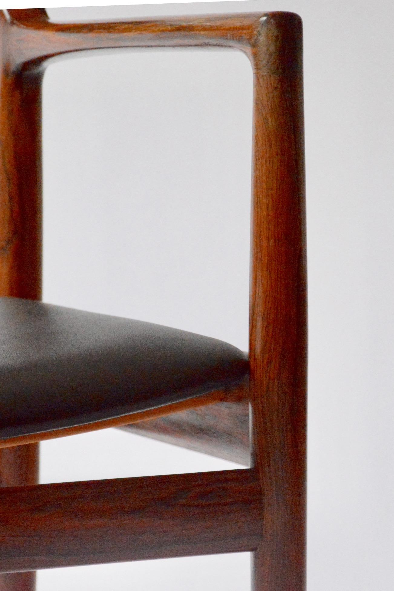 Danish Pair of Rosewood Dining Chairs, Denmark, 1960s For Sale