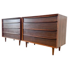 Retro Pair of Rosewood Dressers by Falster