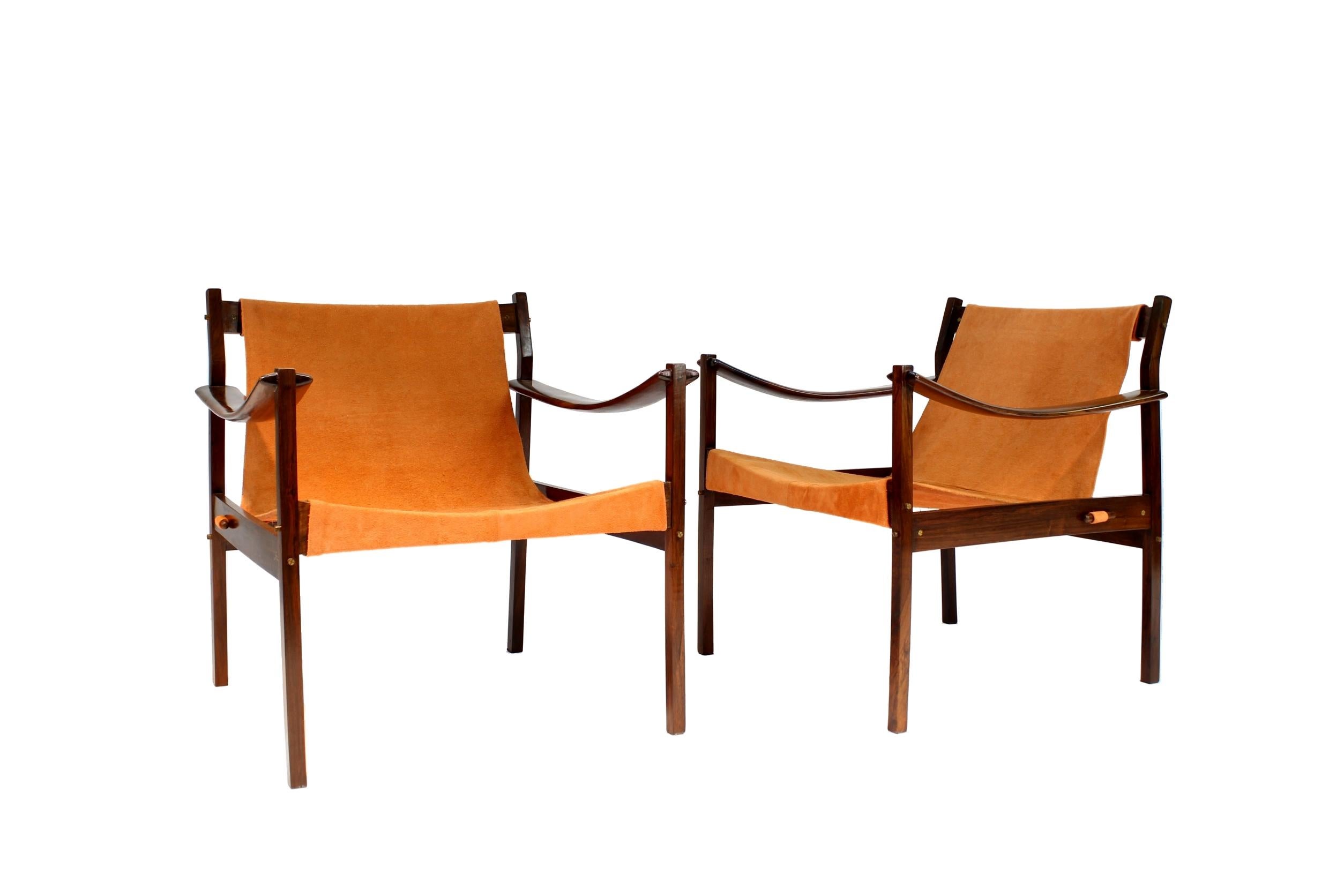 Mid-Century Modern Jorge Zalszupin for L'Atelier - Pair of Lounge Armchairs Model 