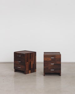 Pair of Rosewood Nightstand Design by Jorge Zalszupin, Brazilian Design