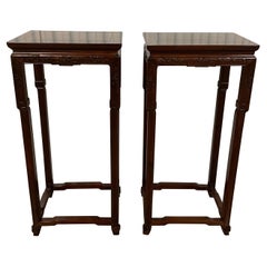 Pair of Rosewood Pedestals