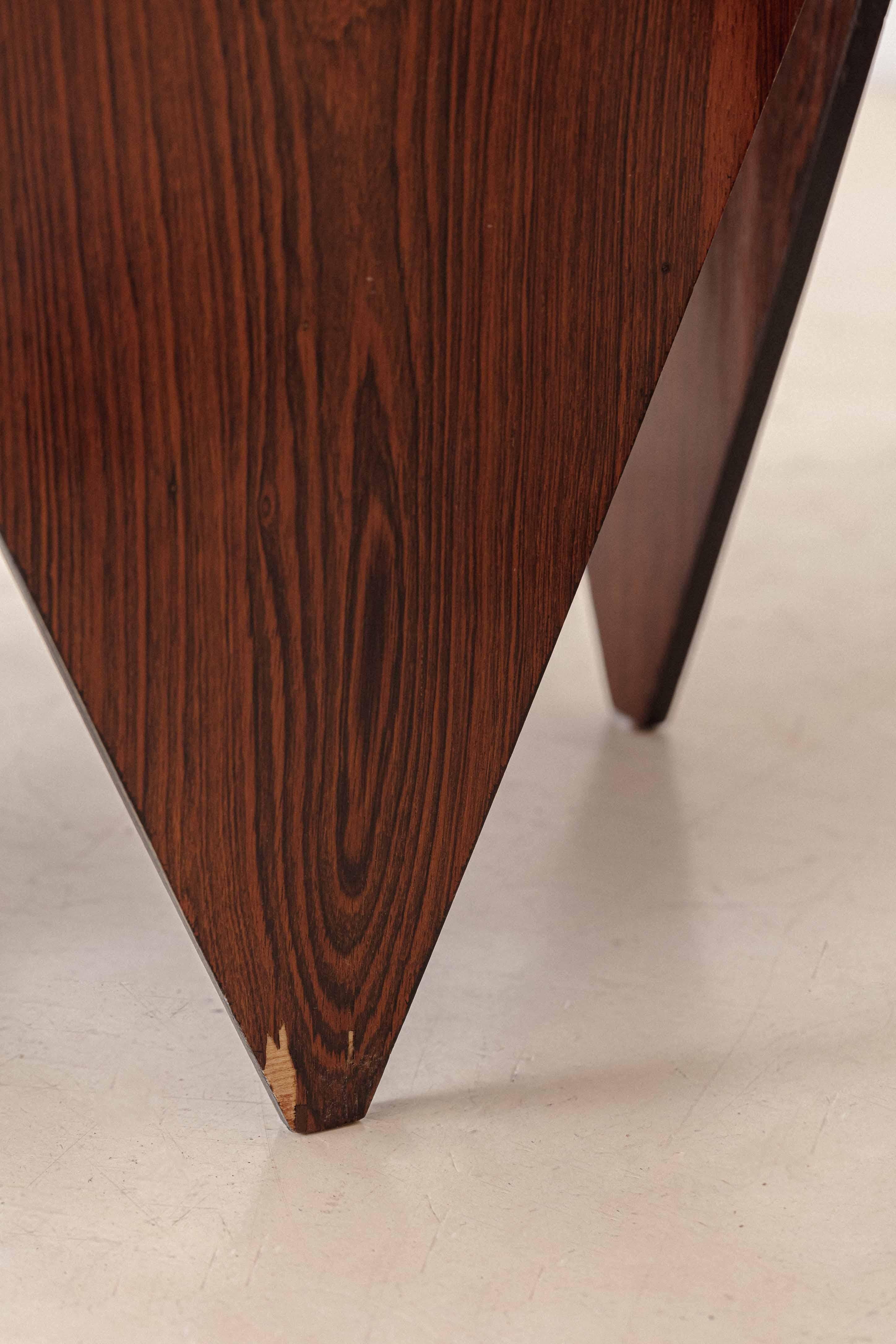 Pair of Rosewood Petalas Side Table Jorge Zalszupin Midcentury Brazil circa 1959 2