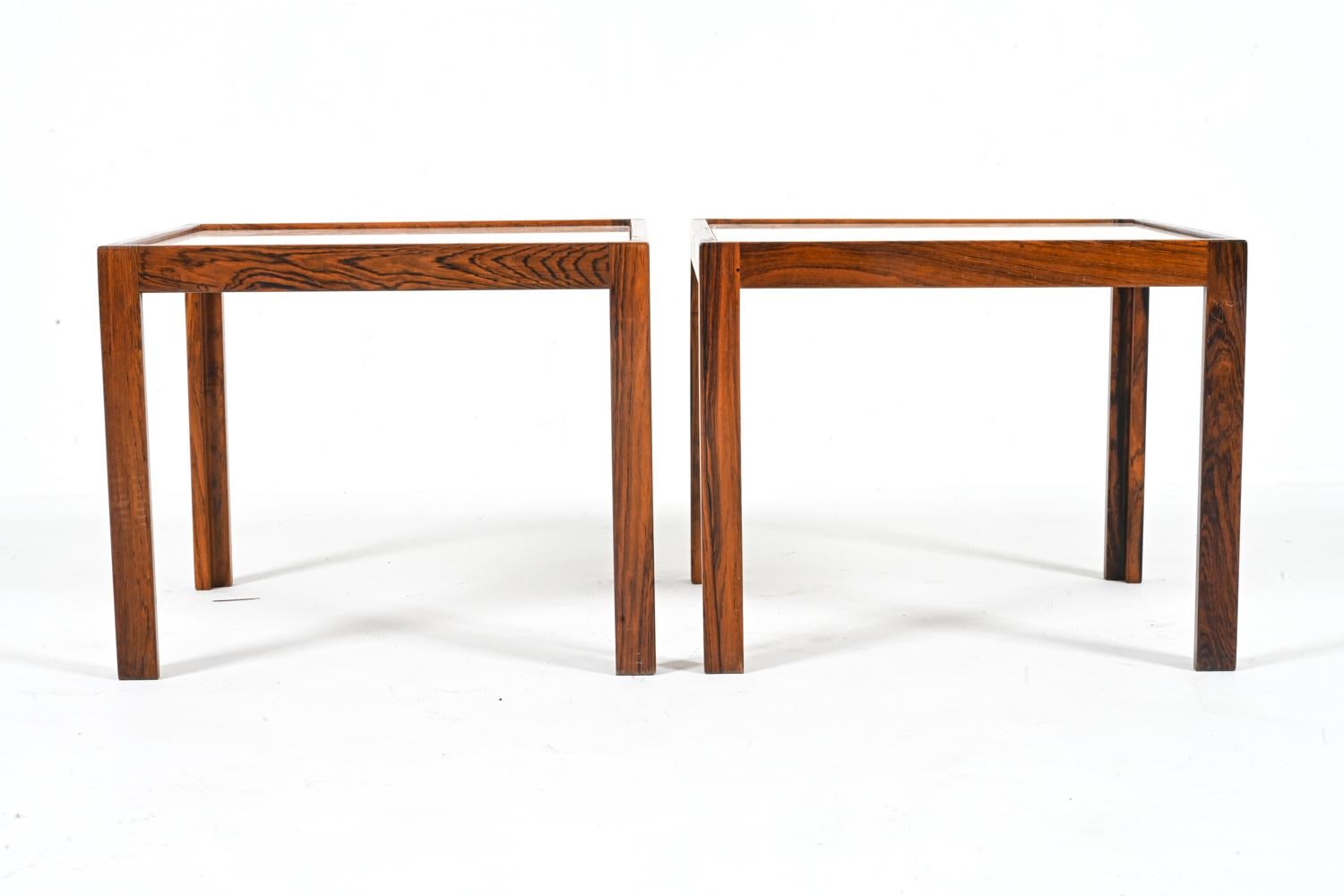 Crafted from two of the most luxurious materials in the world - solid rosewood and pink marble - these exquisite side tables feature clean lines and an airy, open silhouette, making them adaptable to a wide variety of interior design styles, from