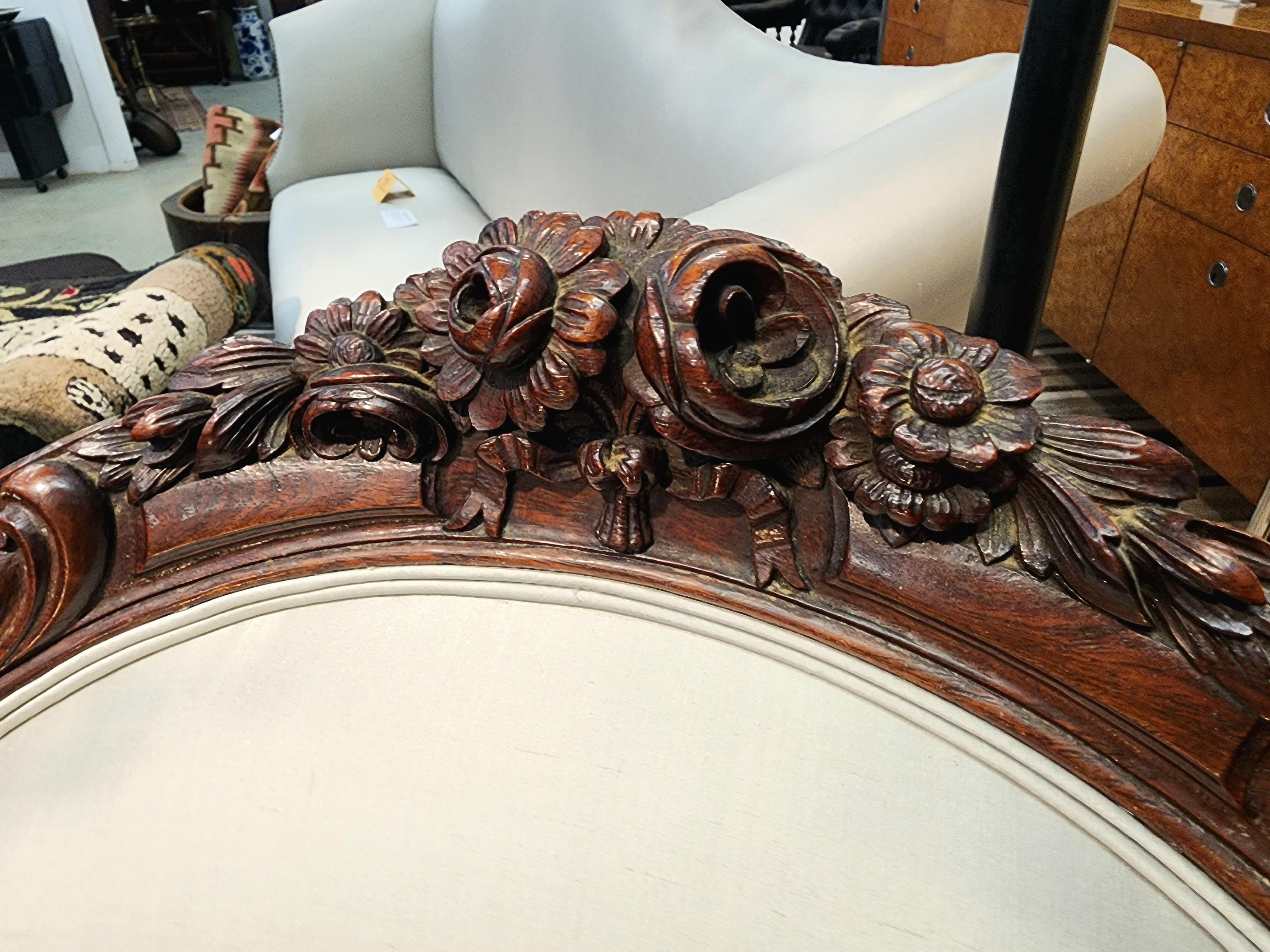 Rosewood Rococo Revival Slipper Chairs France A Pair  In Good Condition For Sale In Hudson, NY