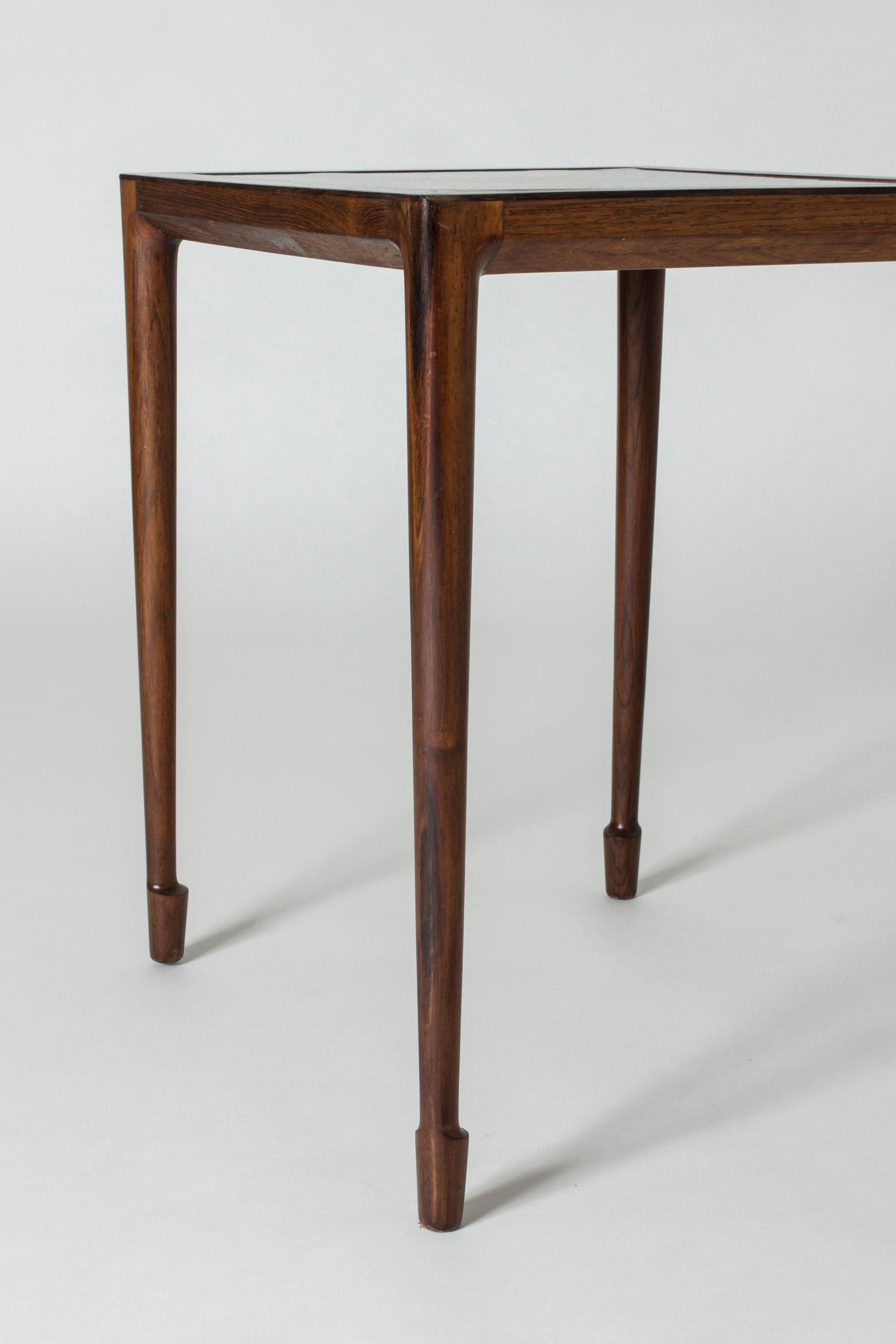 Formica Pair of Rosewood Side Tables by Bernt Petersen