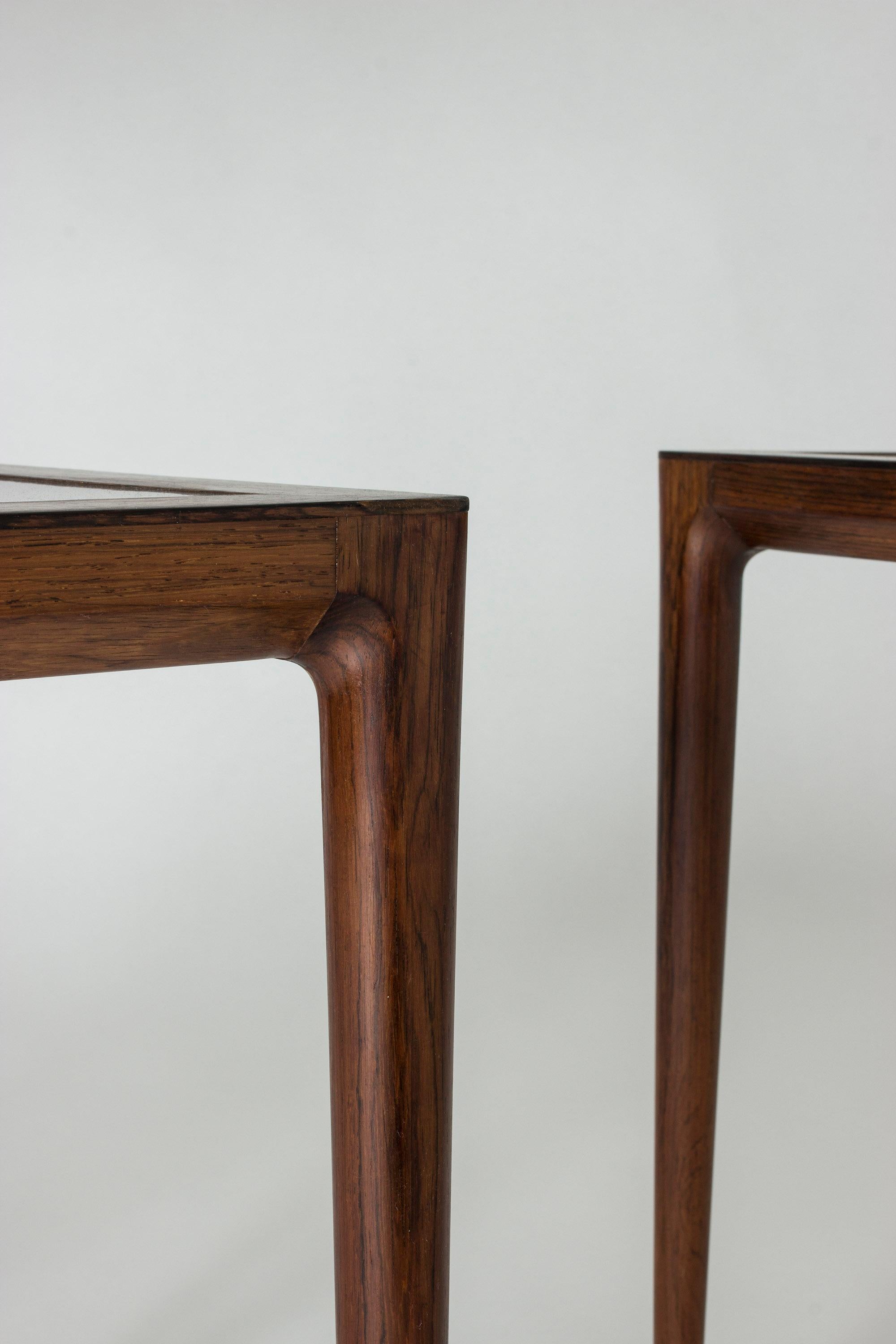 Pair of Rosewood Side Tables by Bernt Petersen 1