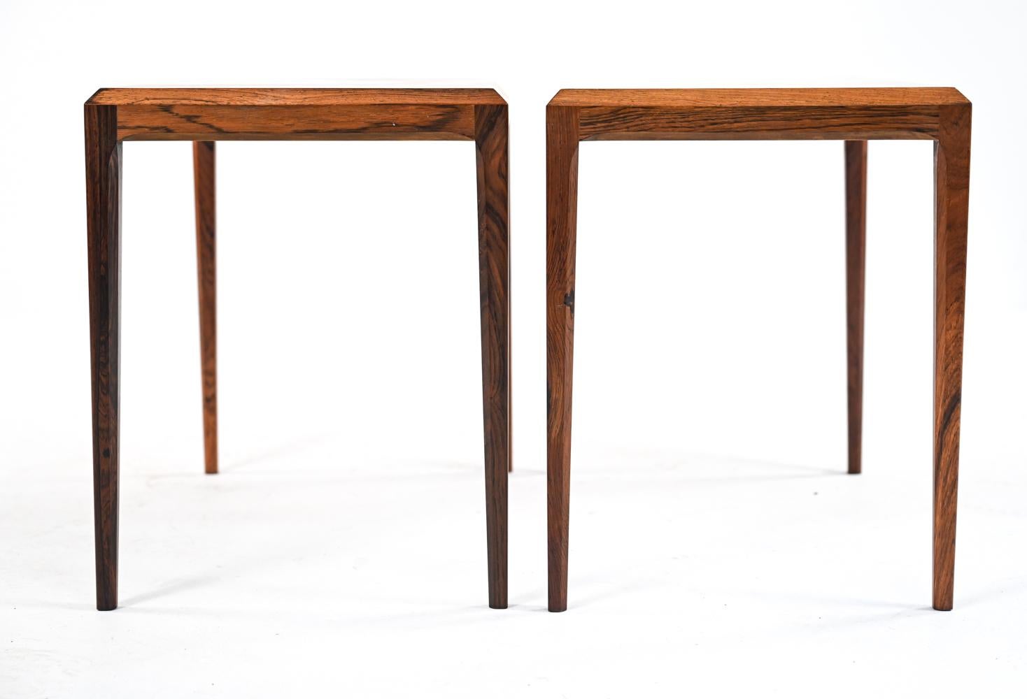 Pair of Rosewood Side Tables by Johannes Andersen for CFC Silkeborg, c. 1960's 6