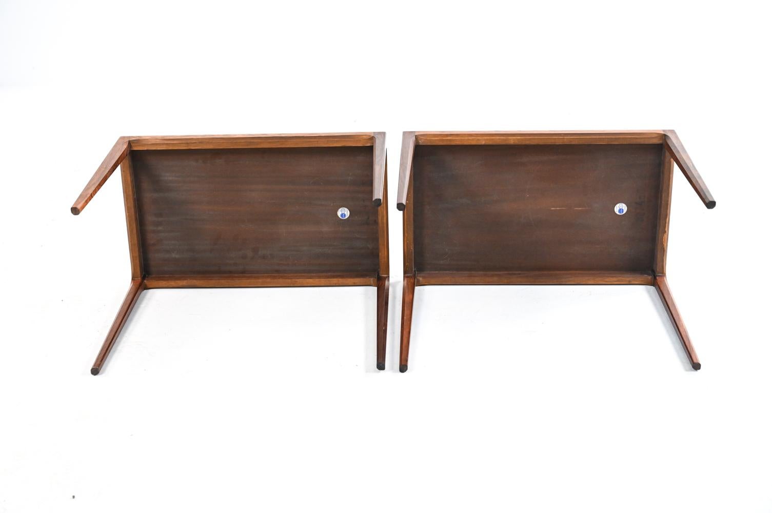 Pair of Rosewood Side Tables by Johannes Andersen for CFC Silkeborg, c. 1960's 7