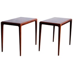 Pair of Rosewood Side Tables by Johannes Andersen