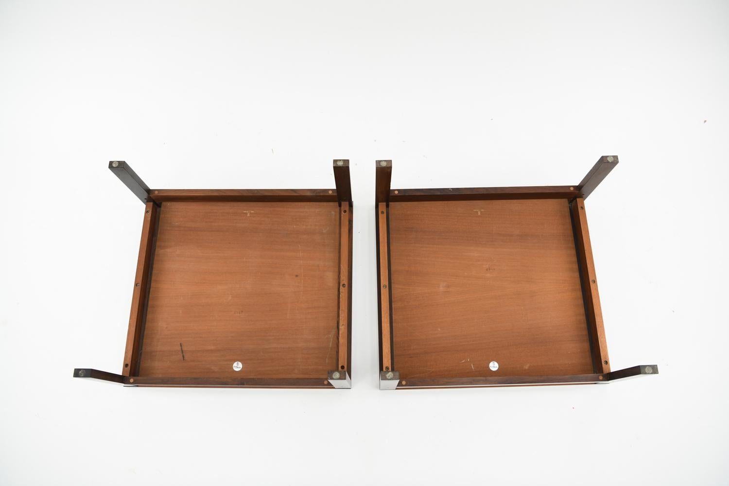 Pair of Rosewood Side Tables by Ole Gjerløv-Knudsen & Torben Lind 6