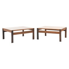 Pair of Rosewood Side Tables by Ole Gjerløv-Knudsen & Torben Lind