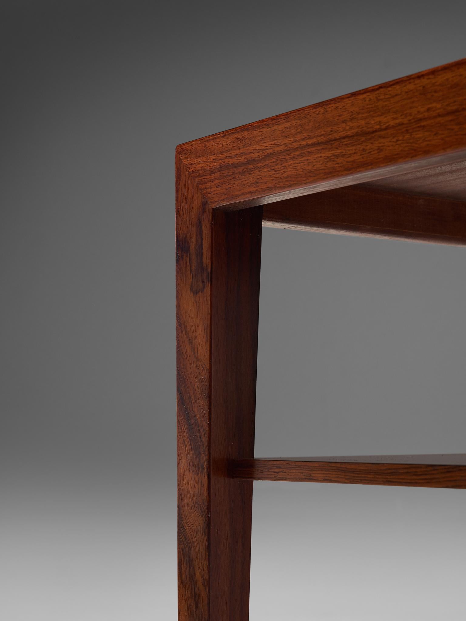 Mid-20th Century Pair of Rosewood Side Tables by Severin Hansen