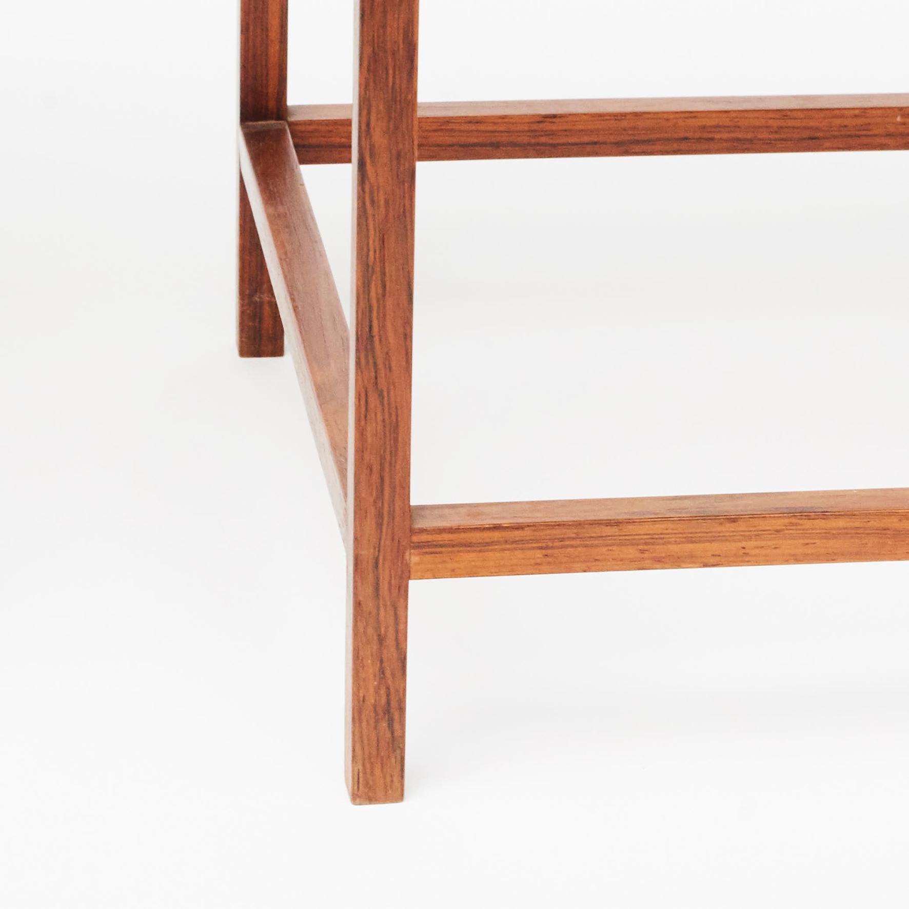 European Pair of Rosewood Side Tables by Willy Beck, Denmark, 1950s
