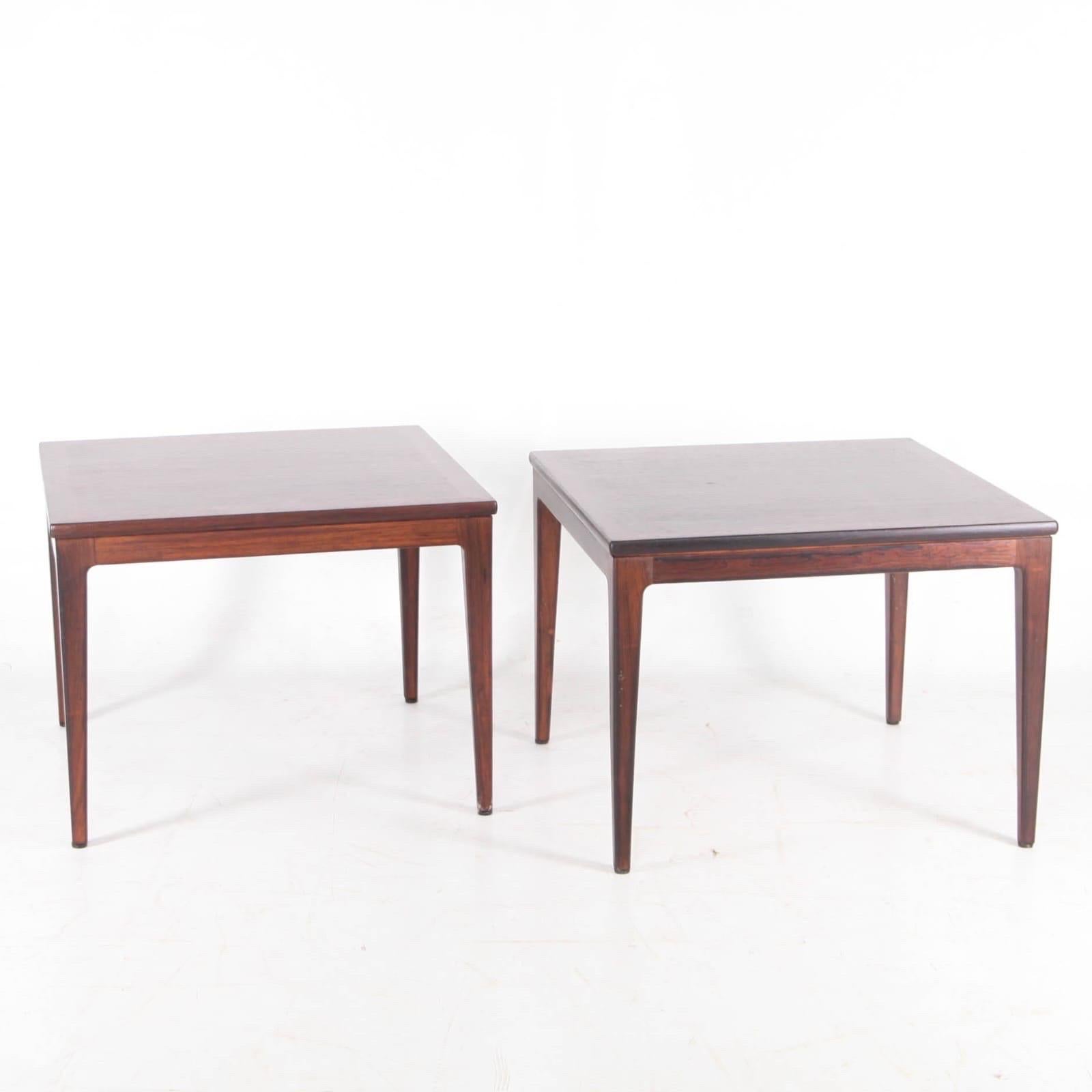 Paire de tables d'appoint en bois de rose en vente 5