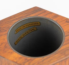 Coppia di vasi in palissandro con interno stagnato, Danimarca, anni '70