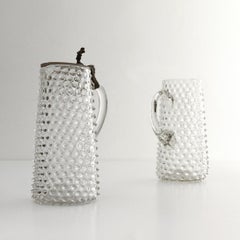Pair of Rostrato Glass Carafes, 1930s
