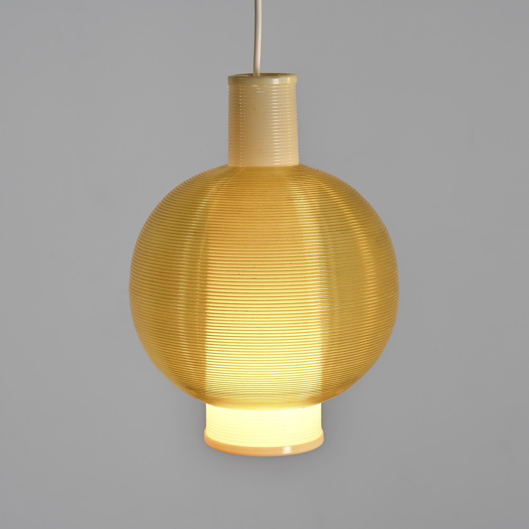 Mid-Century Modern Pair of Rotaflex Pendant Lights, France circa 1960