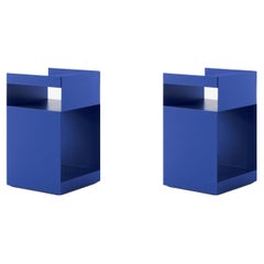 Coppia di carrelli multiuso Rotate CS73- Blu Cobalto- di Space Copenhagen, &T