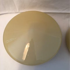 Pair of Round 1930s Art Deco Bauhaus Sconces Flushmount