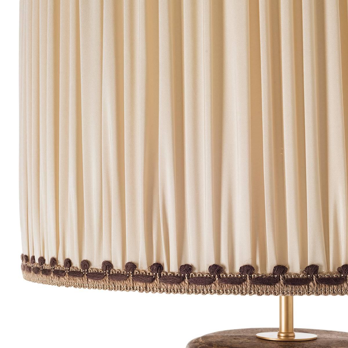 French Provincial Contemporary Table Lamps, Round Bellied in Ceramic  For Sale