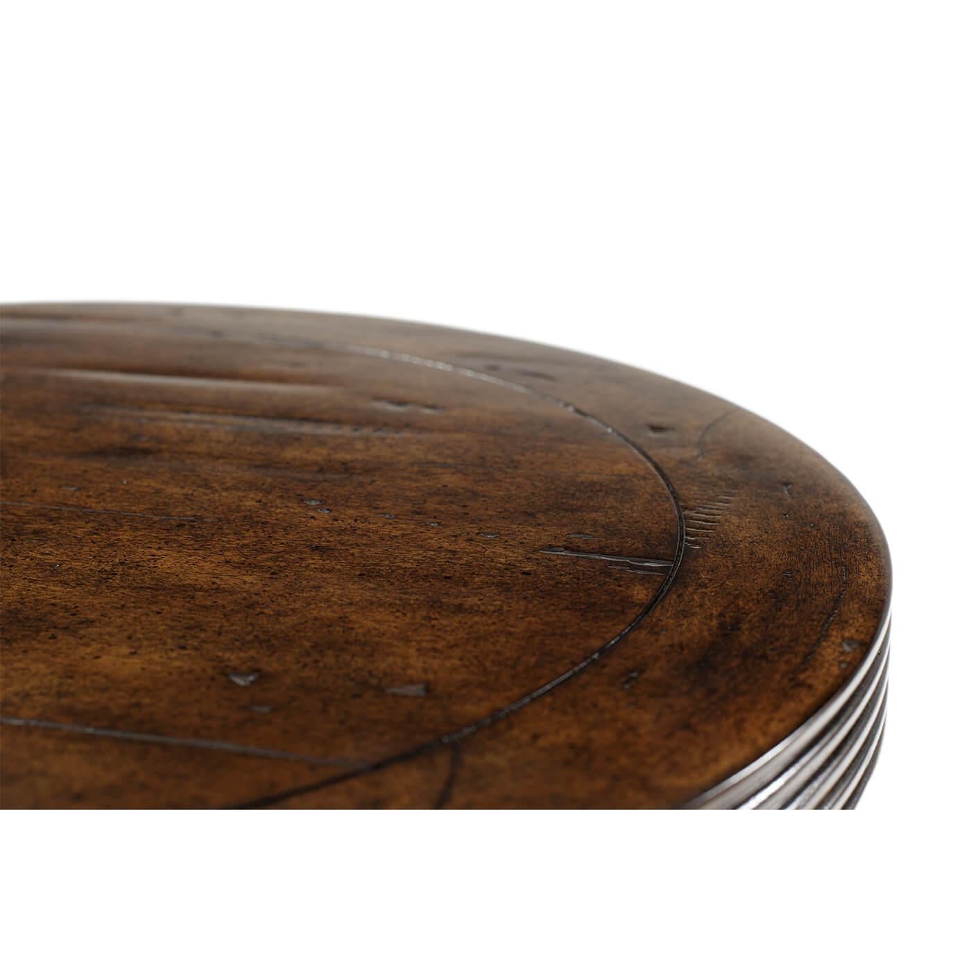 Vietnamien Paire de tables d'appoint industrielles rondes en vente