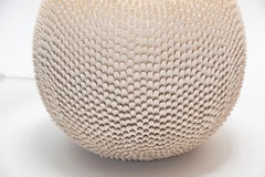 Pair of Round Modern Ceramic Table Lamps