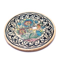 Hand Painted Round Old Ceramic Tiles