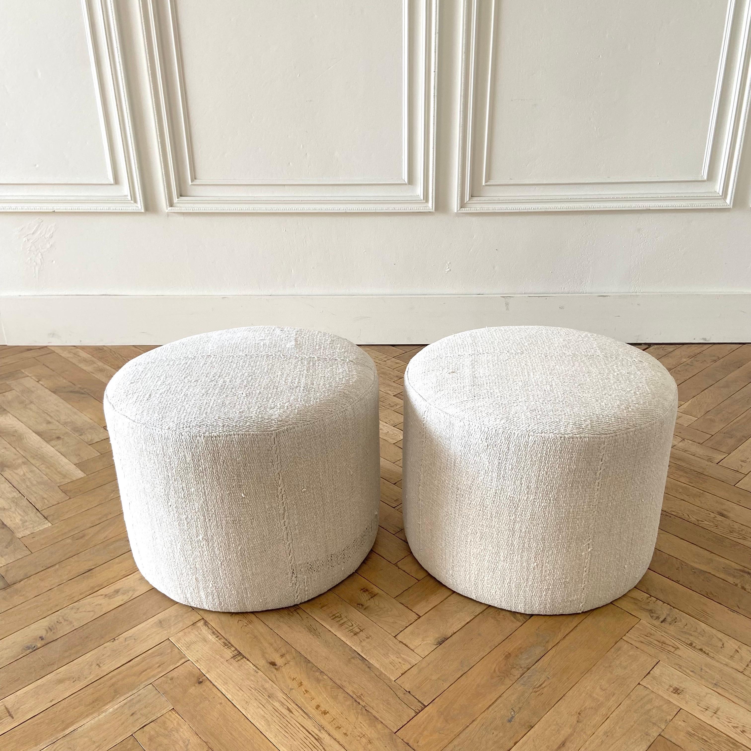 wool ottoman