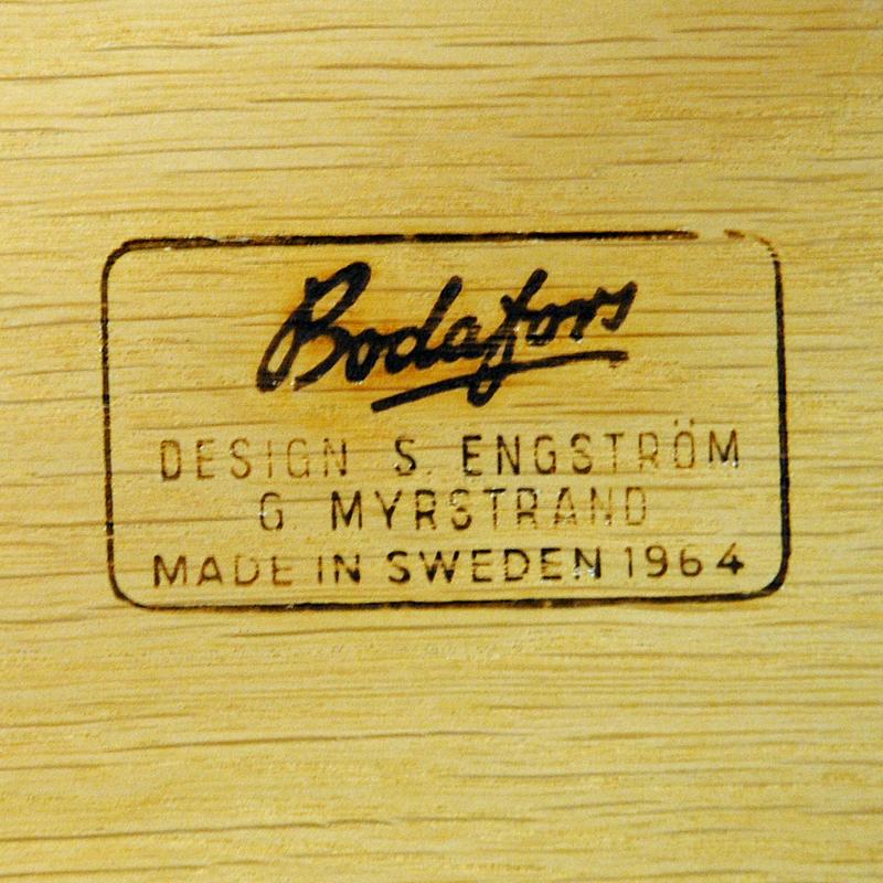Pair of Roundtop Side Tables by Engström & Myrstrand for Bodafors, Sweden, 1964 4